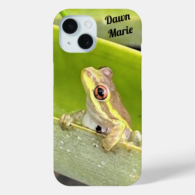 Personalized Cuban Tree Frog iPhone Case (Back)