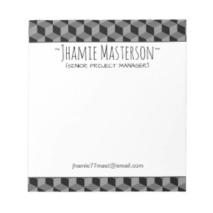 Personalized Cubed GS Notepad