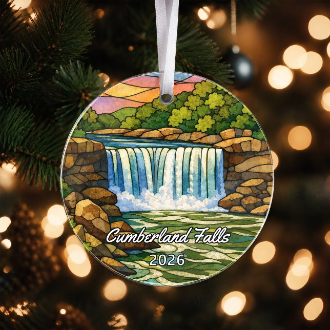 Personalized Cumberland Falls State Park Acrylic O Ornament (Creator Uploaded)