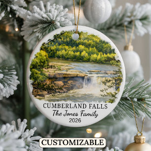 Personalized Cumberland Falls State Park, Kentucky Ceramic Ornament