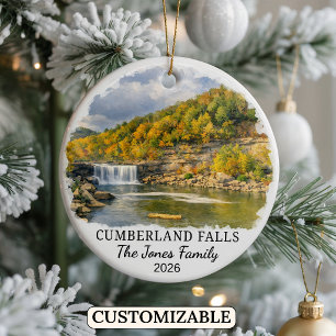 Personalized Cumberland Falls State Park, Kentucky Ceramic Ornament