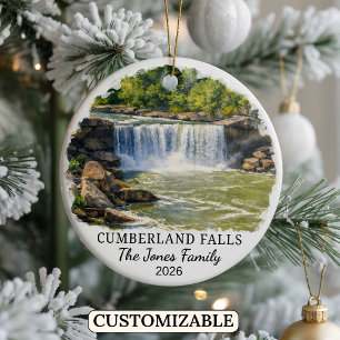 Personalized Cumberland Falls State Park, Kentucky Ceramic Ornament