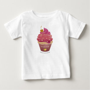 Personalized Cupcake Baby T-Shirt