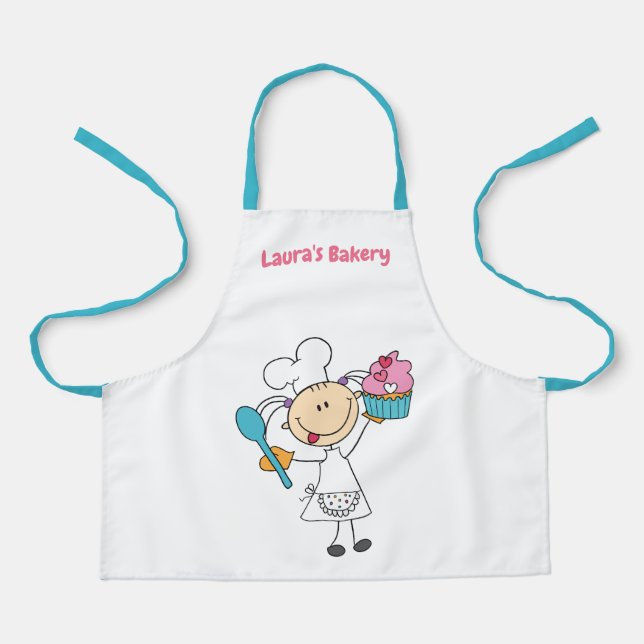 Personalized Cupcake Bakery Apron (Front)