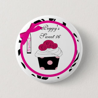 Personalized Cupcake Button Favour