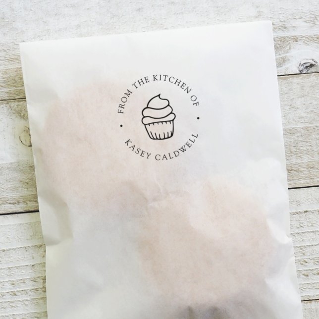 Personalized Cupcake Cooking or Baking Self-inking Stamp (Creator Uploaded)
