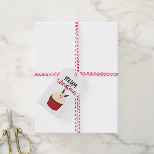 Personalized Cupcake Gift Tag (With Twine)
