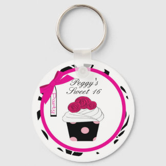 Personalized Cupcake Keychain Favour