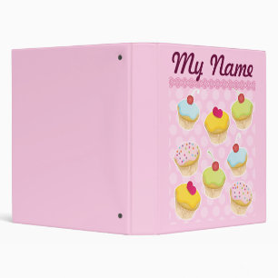 Personalized Cupcakes Binder