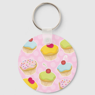 Personalized Cupcakes Keychain
