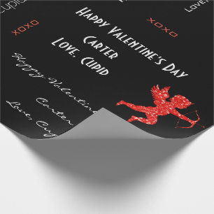 Personalized Cupid Valentine's Wrapping Paper