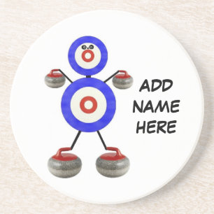 Personalized Curling Star Coaster