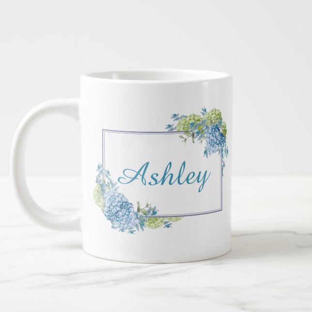 Personalized Cursive Name  Large Coffee Mug (Left)