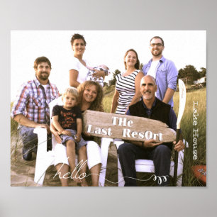 Personalized Custom 10" x 8" Print Cute Hello