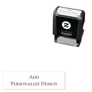 Personalized Custom 1.4" x 0.4" Self-inking Stamp