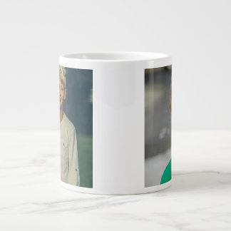 Personalized Custom 2 Photo Double Sided Large Coffee Mug
