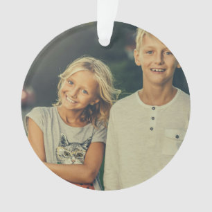 Personalized Custom 2 Photo Double Sided Ornament