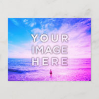Personalized Custom 2 Photo Purple Retrowave