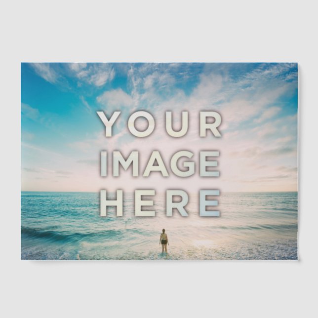 Personalized Custom 2 Photo Vellum Invitations (Front)