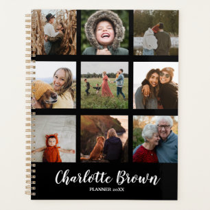 Personalized Custom 9 Photos Collage Planner