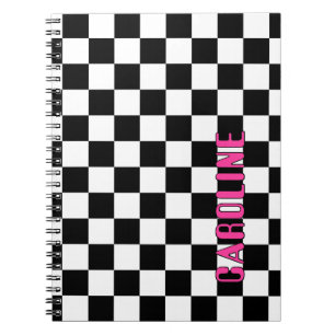 Personalized Custom Abstract Geometric Check Notebook