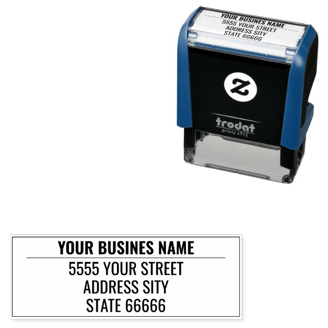 Personalized Custom Address Self-inking Stamp (In Situ)