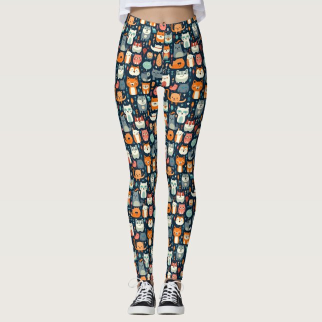 Personalized Custom All-Over-Print Leggings (Front)