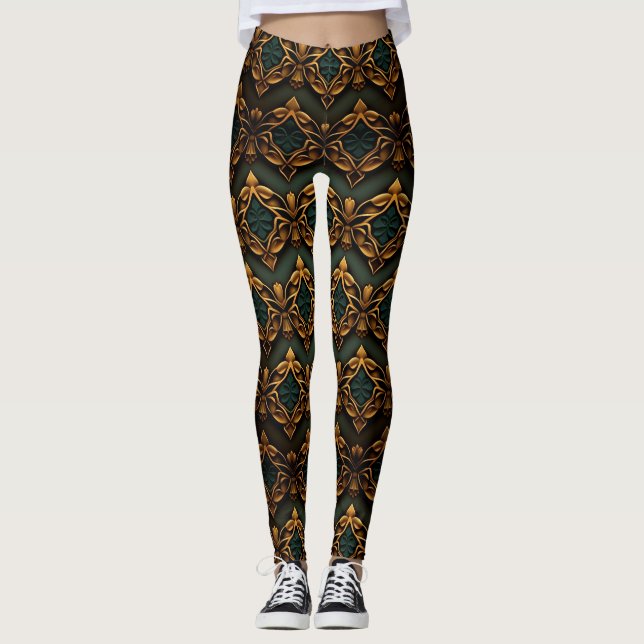 Personalized Custom All-Over-Print Leggings (Front)