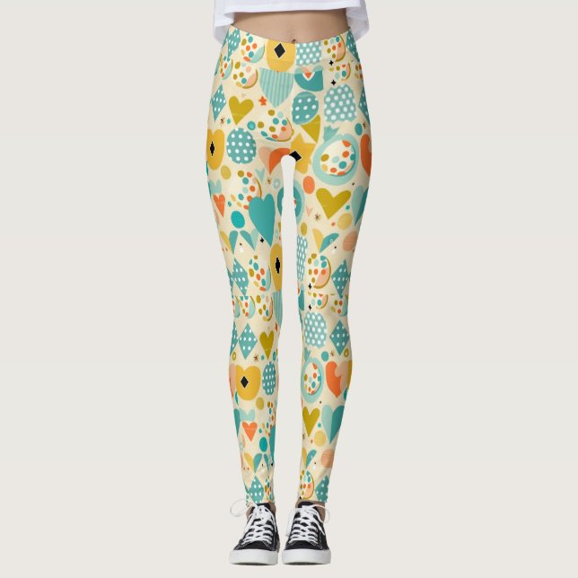 Personalized Custom All-Over-Print Leggings (Front)