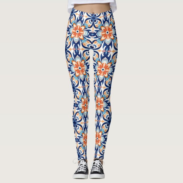 Personalized Custom All-Over-Print Leggings (Front)