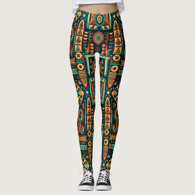 Personalized Custom All-Over-Print Leggings (Front)