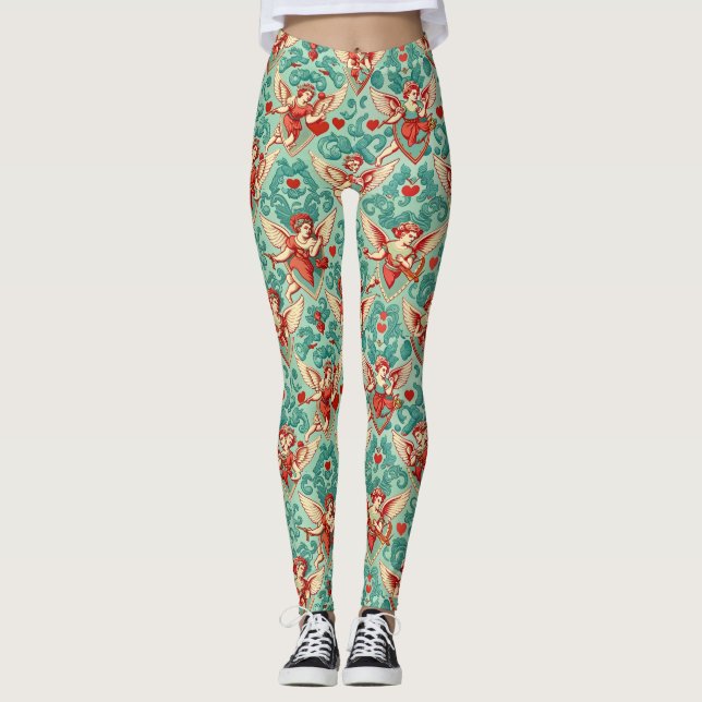 Personalized Custom All-Over-Print Leggings (Front)