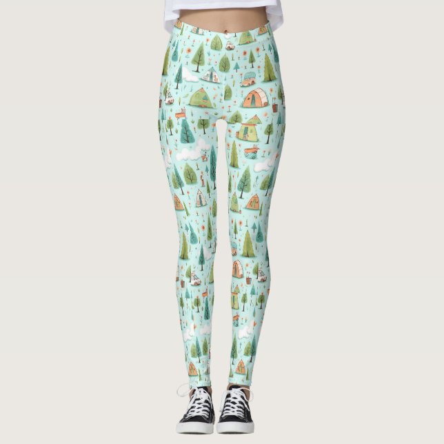 Personalized Custom All-Over-Print Leggings (Front)