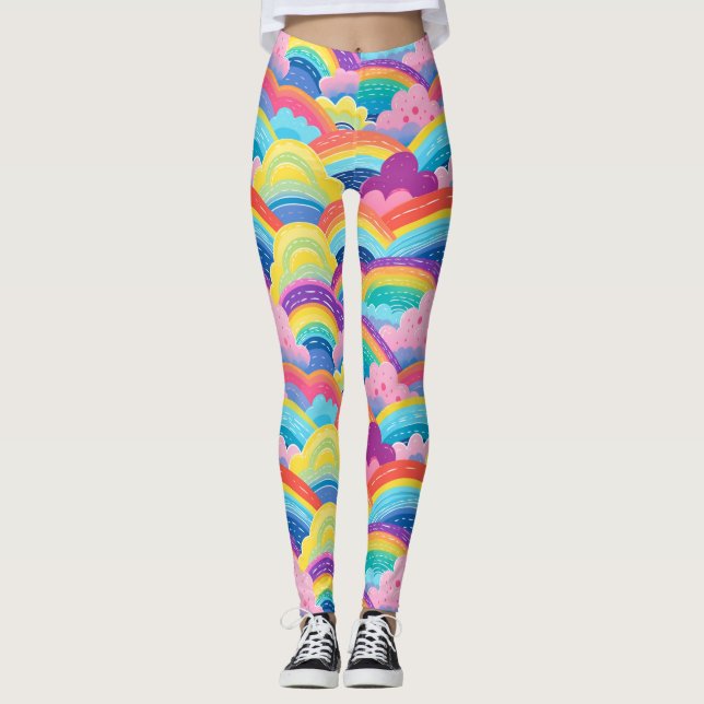Personalized Custom All-Over-Print Leggings (Front)