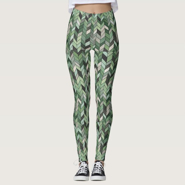 Personalized Custom All-Over-Print Leggings (Front)