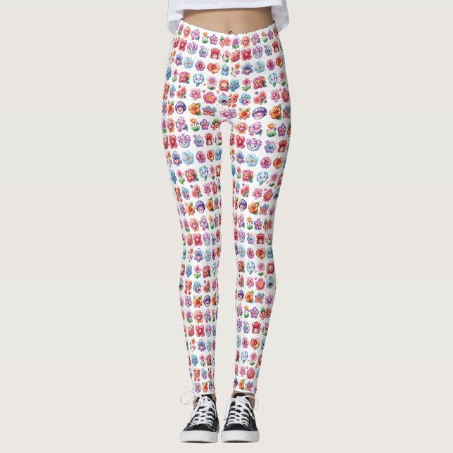 Personalized Custom All-Over-Print Leggings (Front)