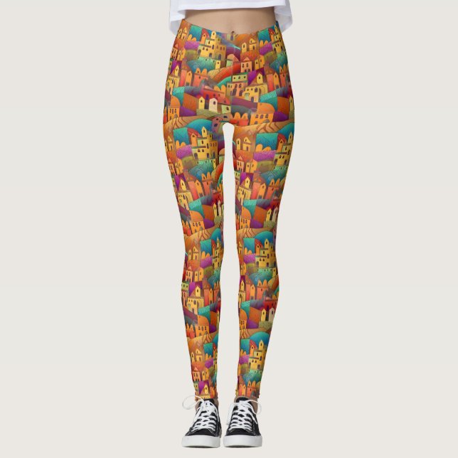 Personalized Custom All-Over-Print Leggings (Front)