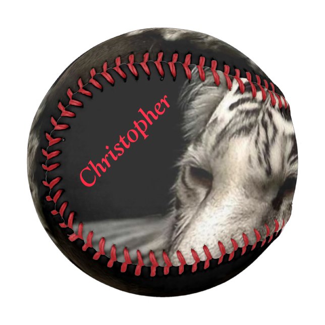 Personalized Custom Baseball/Tiger Baseball (Front Left)