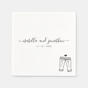 Personalized Custom Beer Toast Napkins