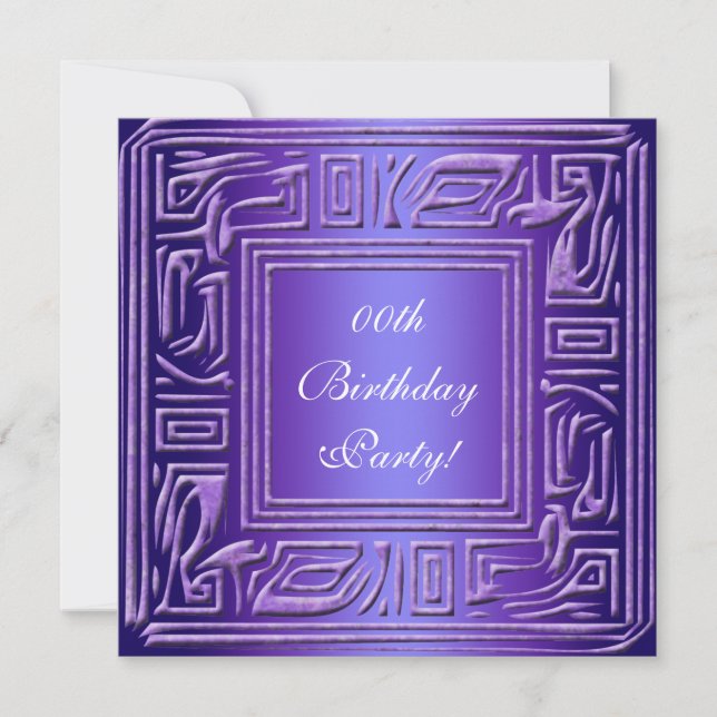 Personalized Custom Birthday Party Invitations (Front)