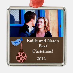 Personalized Custom Blue Bird / Christma Ornaments