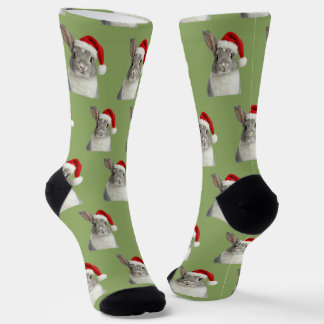 Personalized Custom Bunny Christmas Socks
