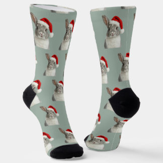 Personalized Custom Bunny Christmas Socks