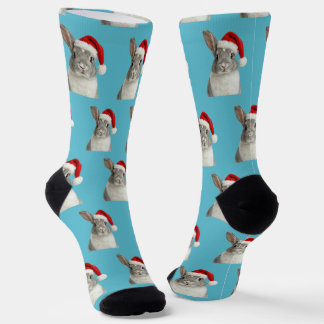 Personalized Custom Bunny Christmas Socks