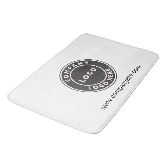 Personalized Custom Business Company Logo Website Bath Mat (Angled)