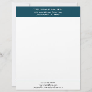 Personalized Custom Business Letterhead Template