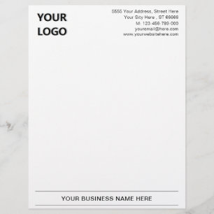 Personalized Custom Business Letterhead Template