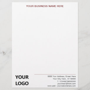 Personalized Custom Business Letterhead Template
