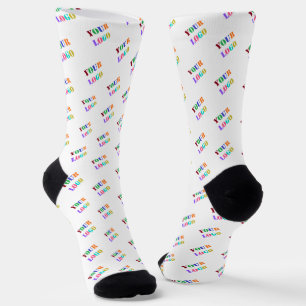 Personalized Custom Business Logo Socks Template