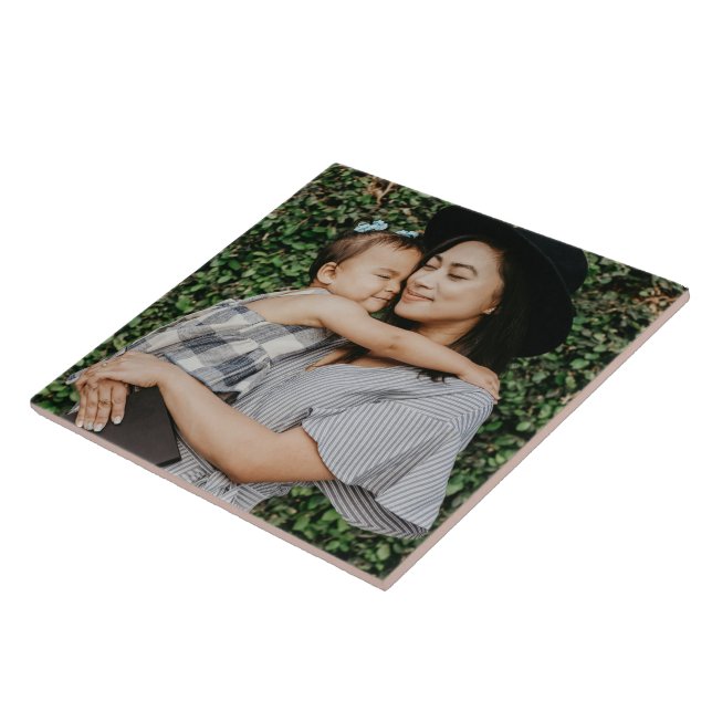 Personalized Custom Ceramic Photo Tile (Side)